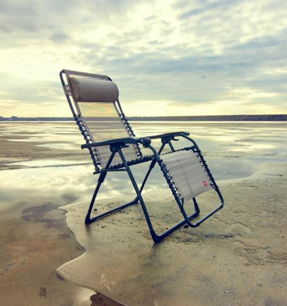 FIAM® Relaxliege MOVIDA 129TX / Weiss Grau